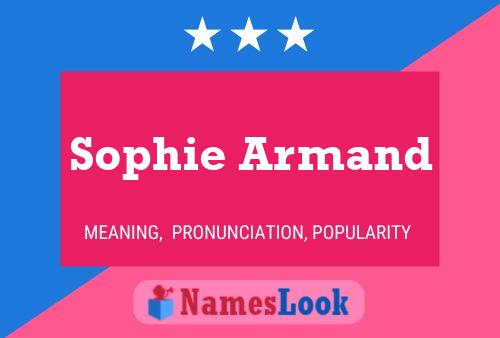 Sophie Armand பெயர் போஸ்டர்