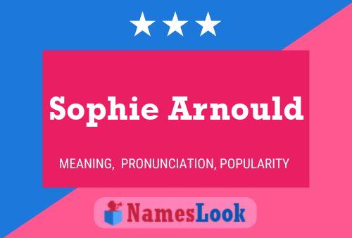 Sophie Arnould பெயர் போஸ்டர்