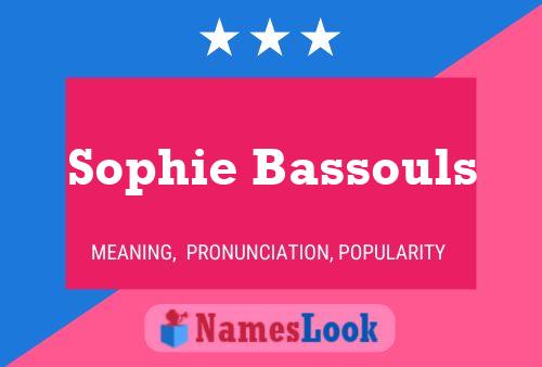 Sophie Bassouls பெயர் போஸ்டர்