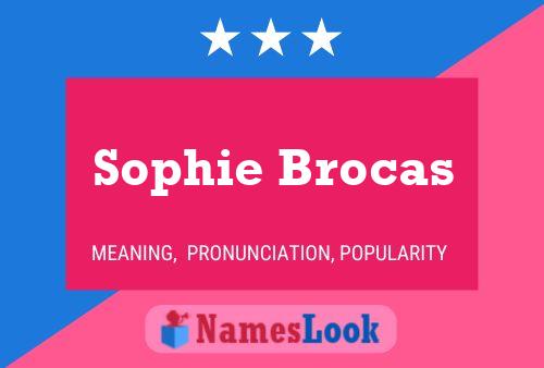 Sophie Brocas பெயர் போஸ்டர்