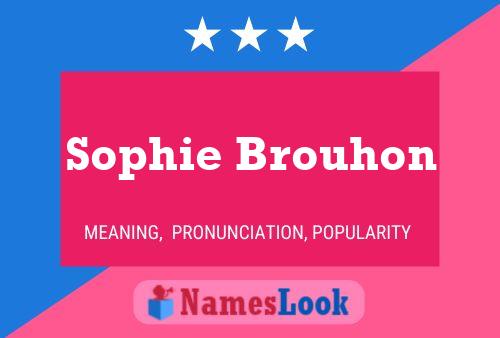 Sophie Brouhon பெயர் போஸ்டர்