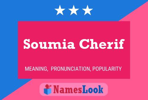 Soumia Cherif பெயர் போஸ்டர்