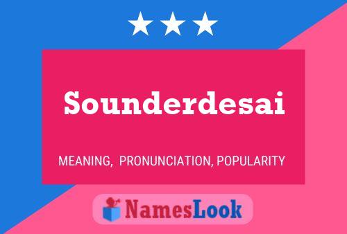 Sounderdesai பெயர் போஸ்டர்