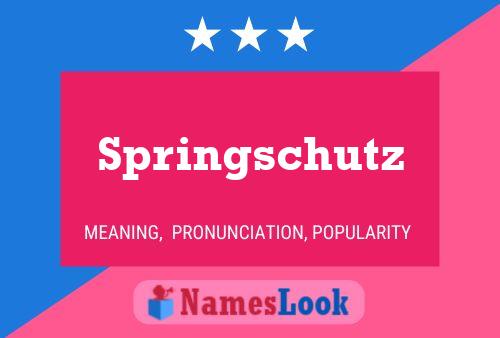 Springschutz பெயர் போஸ்டர்