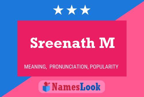 Sreenath M பெயர் போஸ்டர்