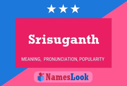 Srisuganth பெயர் போஸ்டர்