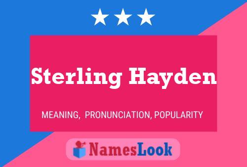 Sterling Hayden பெயர் போஸ்டர்