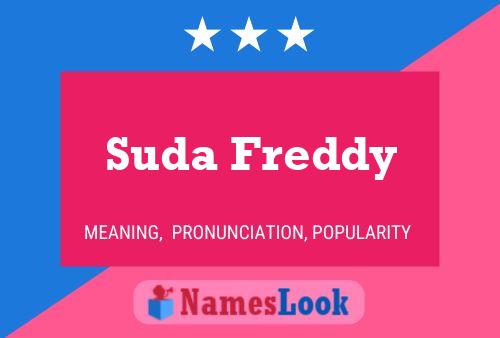 Suda Freddy பெயர் போஸ்டர்