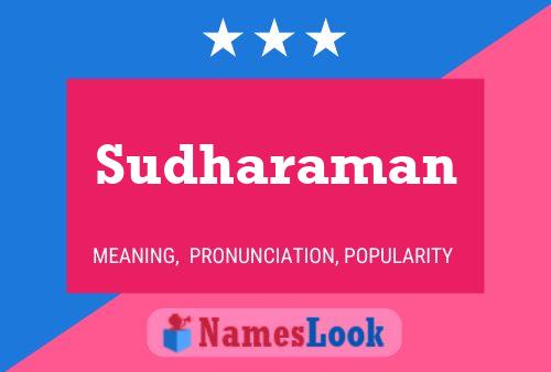 Sudharaman பெயர் போஸ்டர்