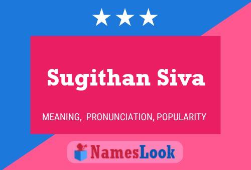 Sugithan Siva பெயர் போஸ்டர்