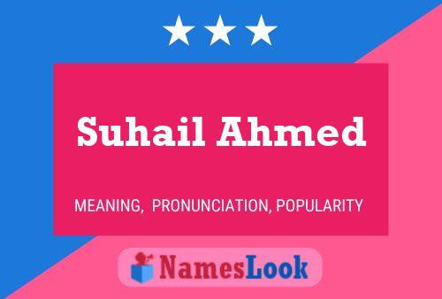 Suhail Ahmed பெயர் போஸ்டர்