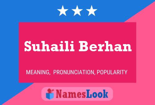 Suhaili Berhan பெயர் போஸ்டர்