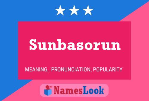 Sunbasorun பெயர் போஸ்டர்