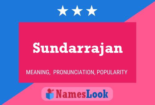 Sundarrajan பெயர் போஸ்டர்