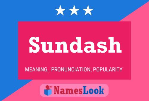 Sundash பெயர் போஸ்டர்