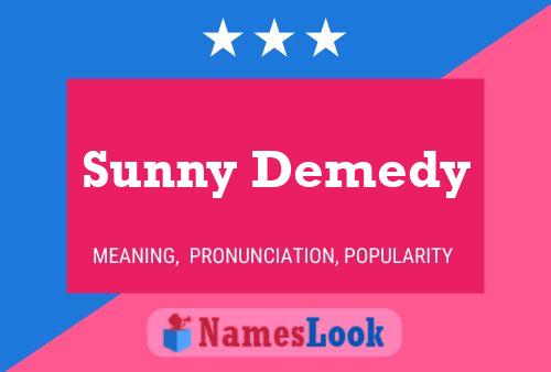 Sunny Demedy பெயர் போஸ்டர்