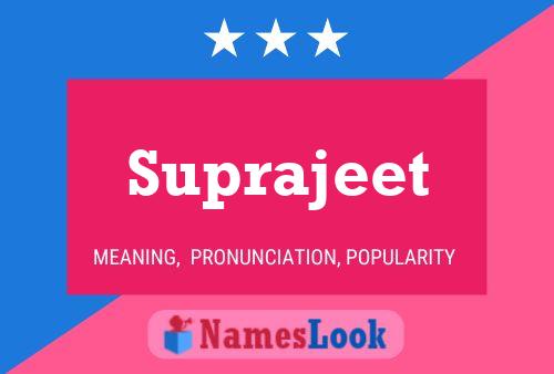 Suprajeet பெயர் போஸ்டர்