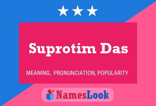 Suprotim Das பெயர் போஸ்டர்