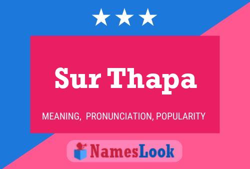 Sur Thapa பெயர் போஸ்டர்