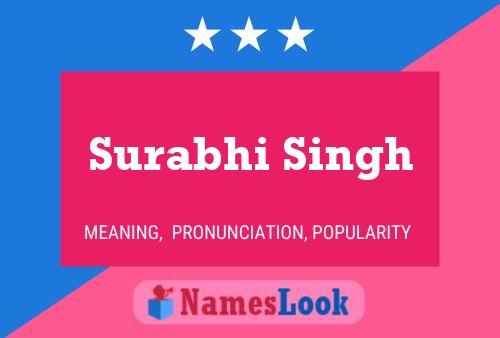 Surabhi Singh பெயர் போஸ்டர்