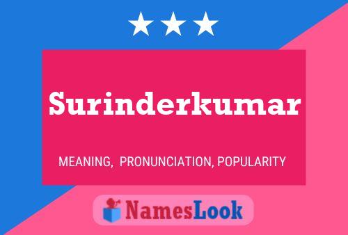 Surinderkumar பெயர் போஸ்டர்