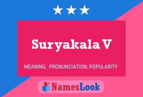 Suryakala V பெயர் போஸ்டர்