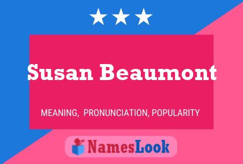 Susan Beaumont பெயர் போஸ்டர்