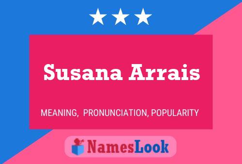 Susana Arrais பெயர் போஸ்டர்