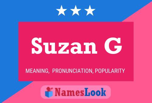 Suzan G பெயர் போஸ்டர்