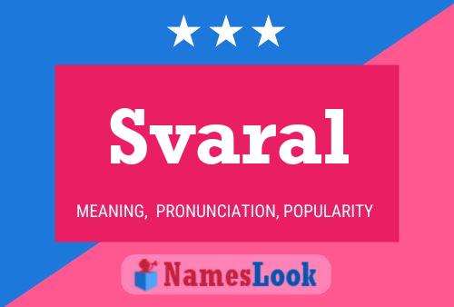 Svaral பெயர் போஸ்டர்