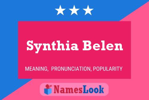 Synthia Belen பெயர் போஸ்டர்