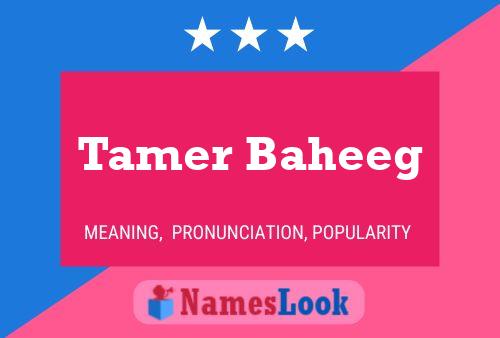 Tamer Baheeg பெயர் போஸ்டர்