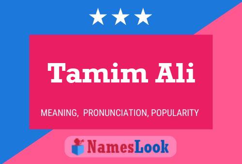 Tamim Ali பெயர் போஸ்டர்