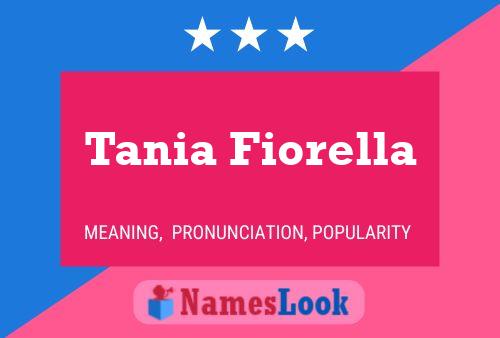 Tania Fiorella பெயர் போஸ்டர்