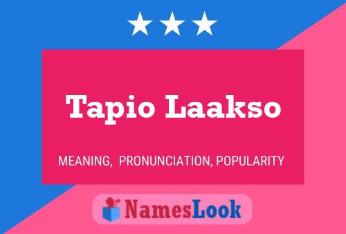 Tapio Laakso பெயர் போஸ்டர்