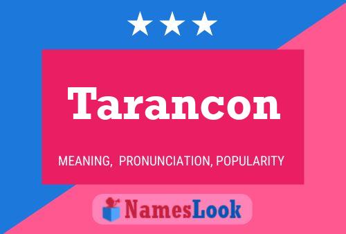 Tarancon பெயர் போஸ்டர்