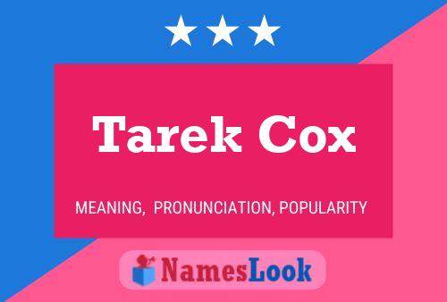 Tarek Cox பெயர் போஸ்டர்