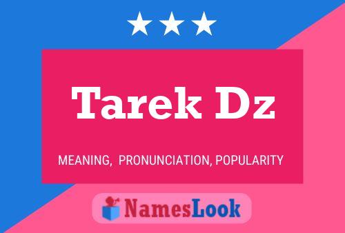 Tarek Dz பெயர் போஸ்டர்