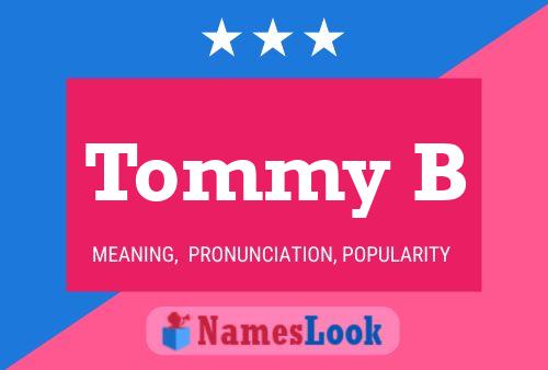 Tommy B பெயர் போஸ்டர்