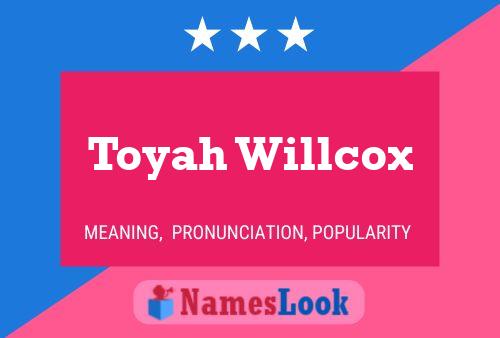 Toyah Willcox பெயர் போஸ்டர்