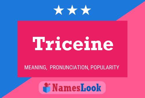 Triceine பெயர் போஸ்டர்