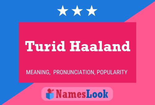 Turid Haaland பெயர் போஸ்டர்