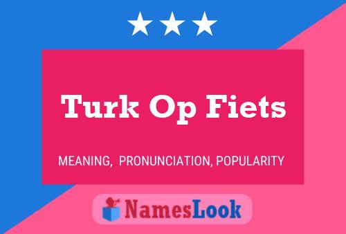 Turk Op Fiets பெயர் போஸ்டர்