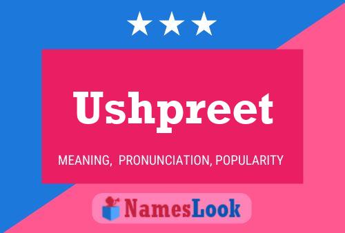 Ushpreet பெயர் போஸ்டர்