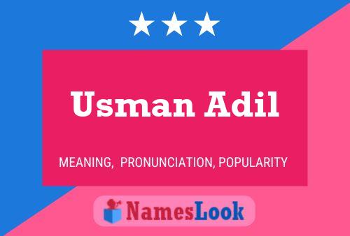 Usman Adil பெயர் போஸ்டர்