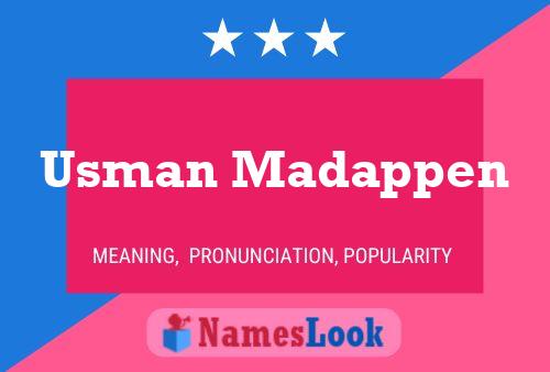 Usman Madappen பெயர் போஸ்டர்