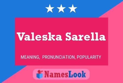 Valeska Sarella பெயர் போஸ்டர்