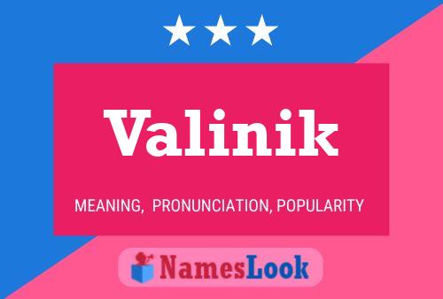 Valinik பெயர் போஸ்டர்