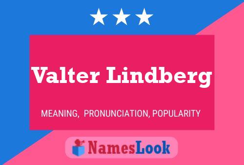 Valter Lindberg பெயர் போஸ்டர்