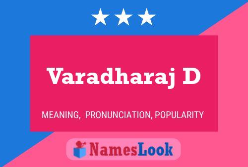 Varadharaj D பெயர் போஸ்டர்